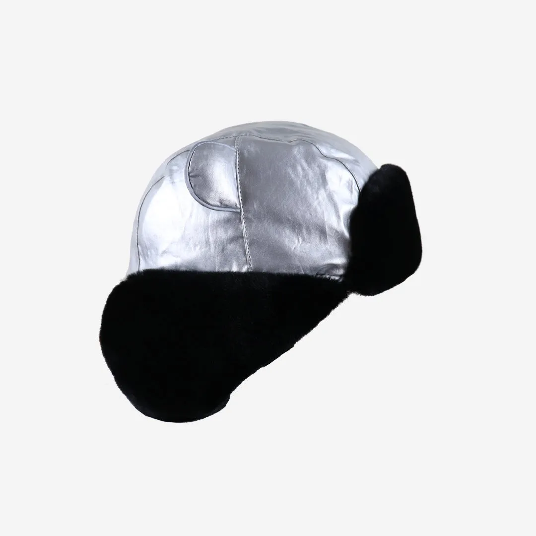 Kids Arctic Cub Hat: Silver