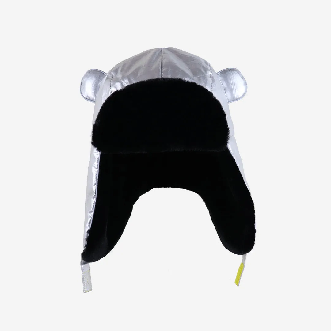 Kids Arctic Cub Hat: Silver