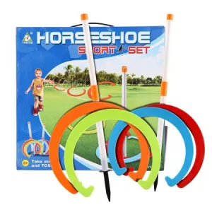 Kids Horseshoe Play Set Toss Games Sports Toys Classic Sports Playground Equipment! Retails $70 