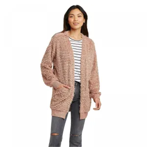 Knox Rose Women's Long Sleeve Tiered Fringe Open Sweater Cardigan