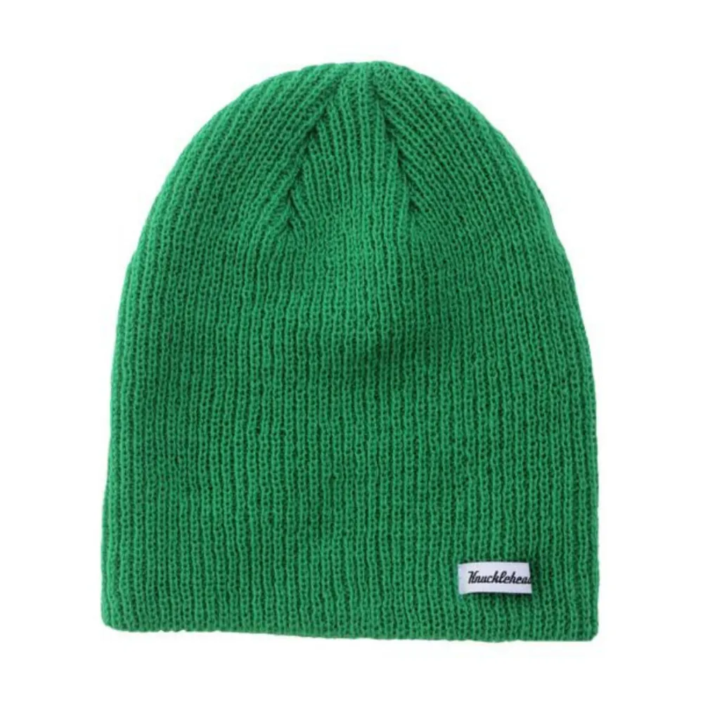Knuckleheads Green Slouchy Beanie