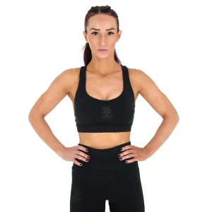 Ladies REORG Pineapple Sports Bra - Black