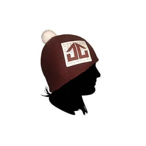 Landing -  Pom Pom Beanie Hat - Brown SALE