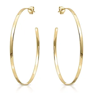 Large High Shine Hoops