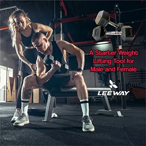LEEWAY Hex Dumbbells Pack (20 kg*2)| Gym Dumbbells| Rubber Coating Free Weight Dumbbell Set| Rubber Encased Hex Fixed Dumbbell Weight| Professional Rubber Coated Hexa Dumbbells (20Kg Pair)