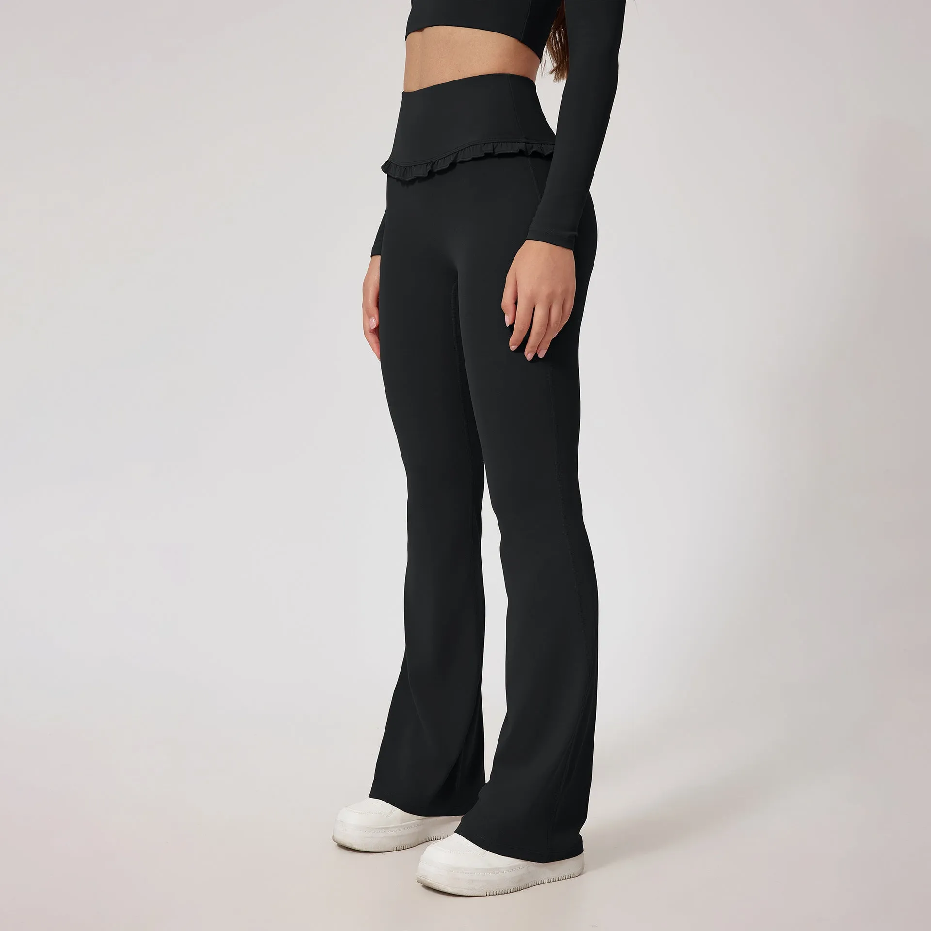 Leggings High Waist Hip Lift Lace Nude Feel Yoga Pants Running Fitness