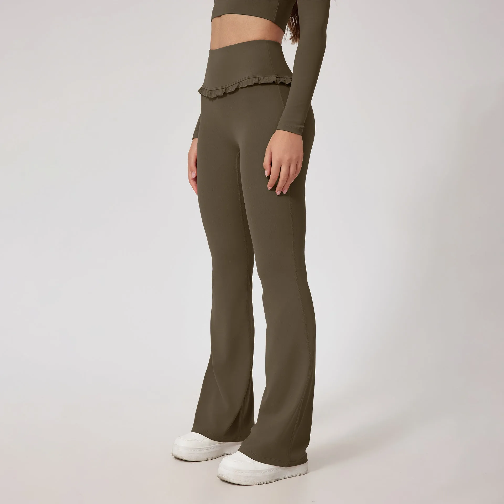 Leggings High Waist Hip Lift Lace Nude Feel Yoga Pants Running Fitness