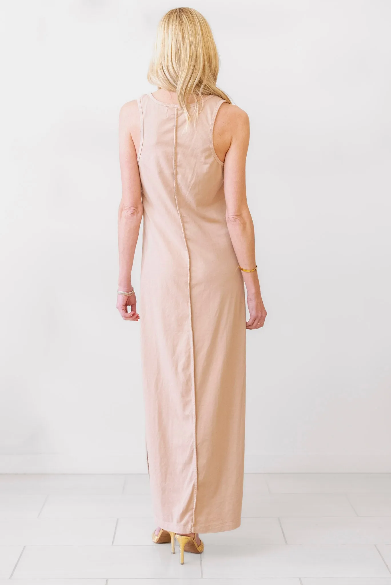 Les Tiens Moshi Tatiana Tank Dress in Mauve