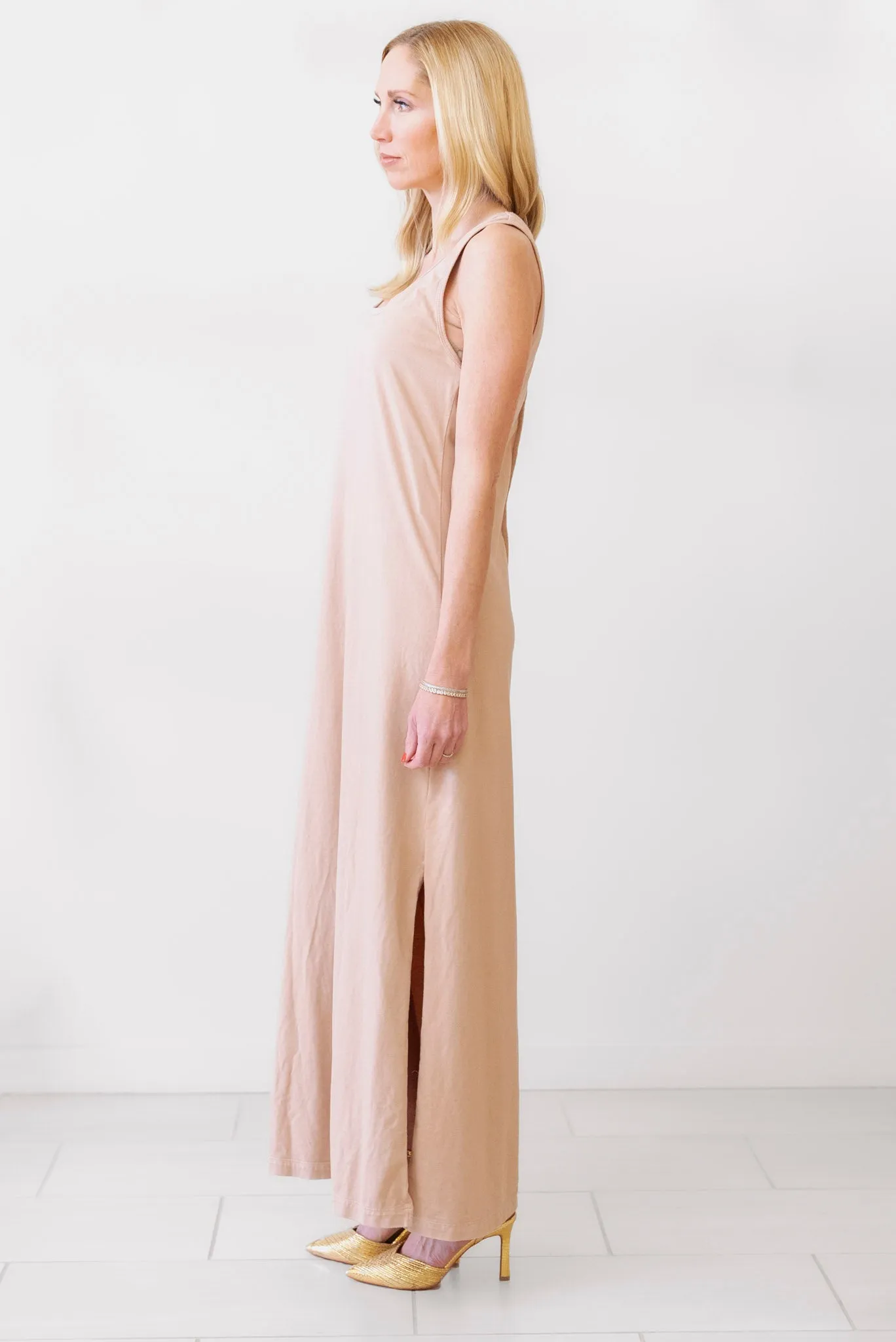 Les Tiens Moshi Tatiana Tank Dress in Mauve