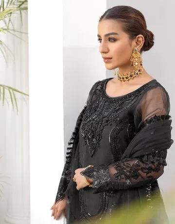 LF - 403 | Emaan Adeel Le Festa Premium Formals Vol 4 |  Unstitched Embroidered Chiffon Suits