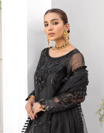 LF - 403 | Emaan Adeel Le Festa Premium Formals Vol 4 |  Unstitched Embroidered Chiffon Suits