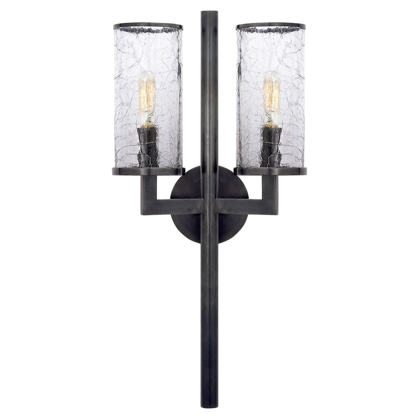 Liaison Double Sconce, Bronze - Visual Comfort