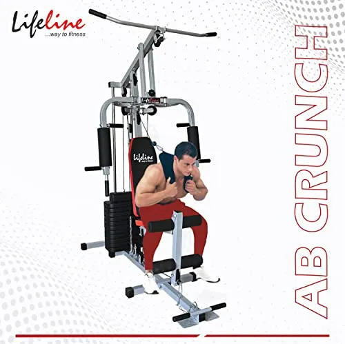 Lifeline Fitness HG-009 Home Gym Combo with LB 310 Adjustable Bench, Home Gym with 60Kg Weight Stack