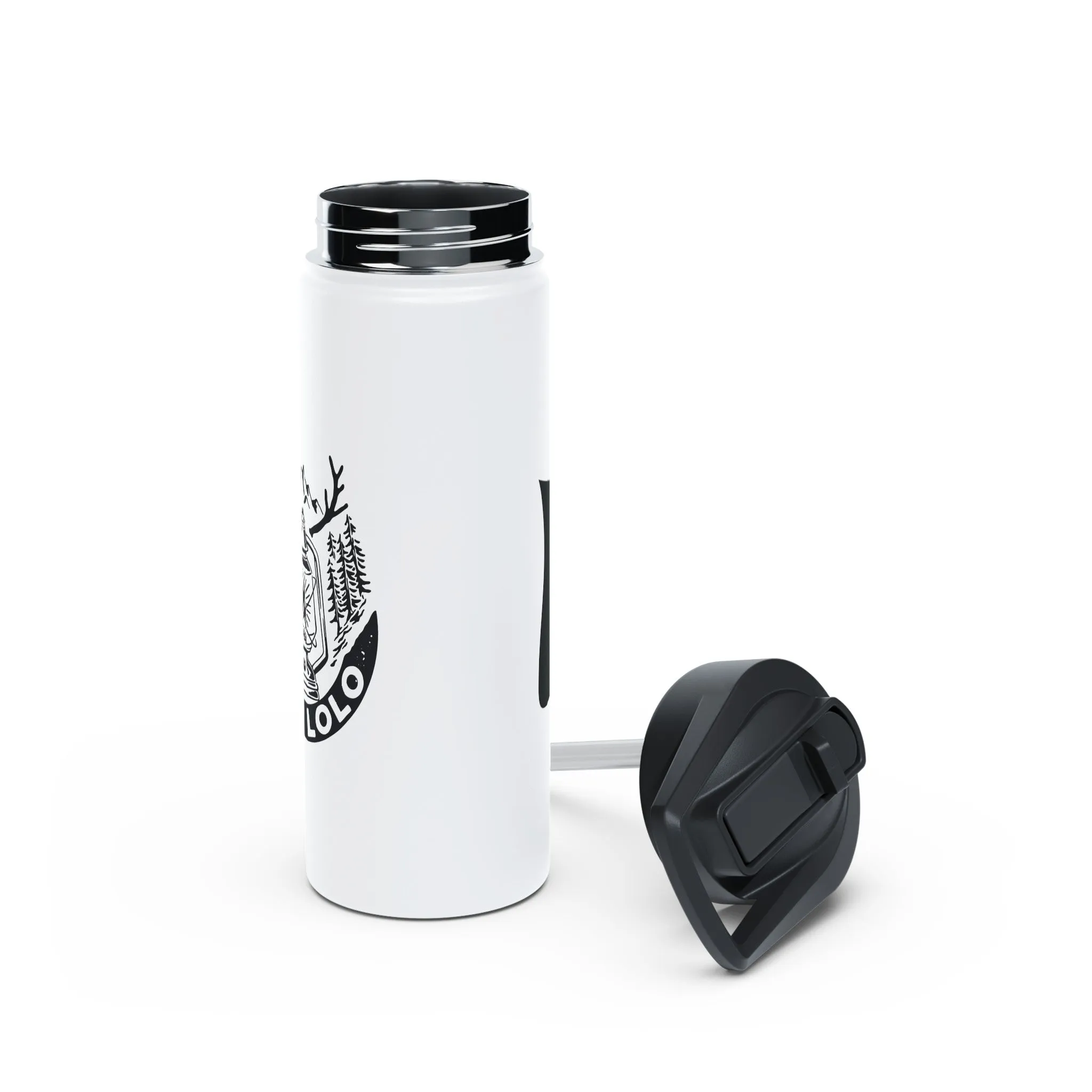 Lolo Lantern Stainless Steel Water Bottle, Standard Lid
