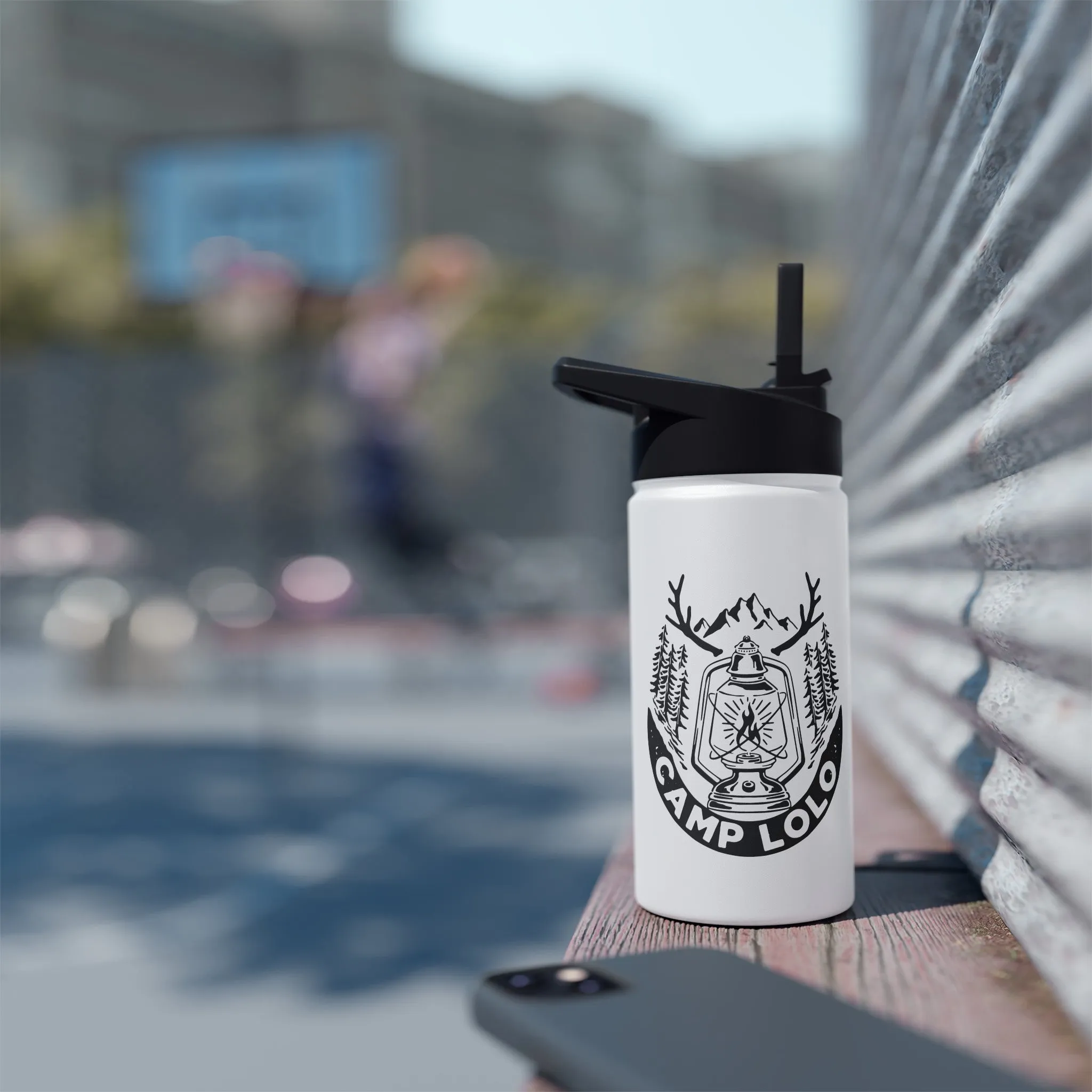 Lolo Lantern Stainless Steel Water Bottle, Standard Lid