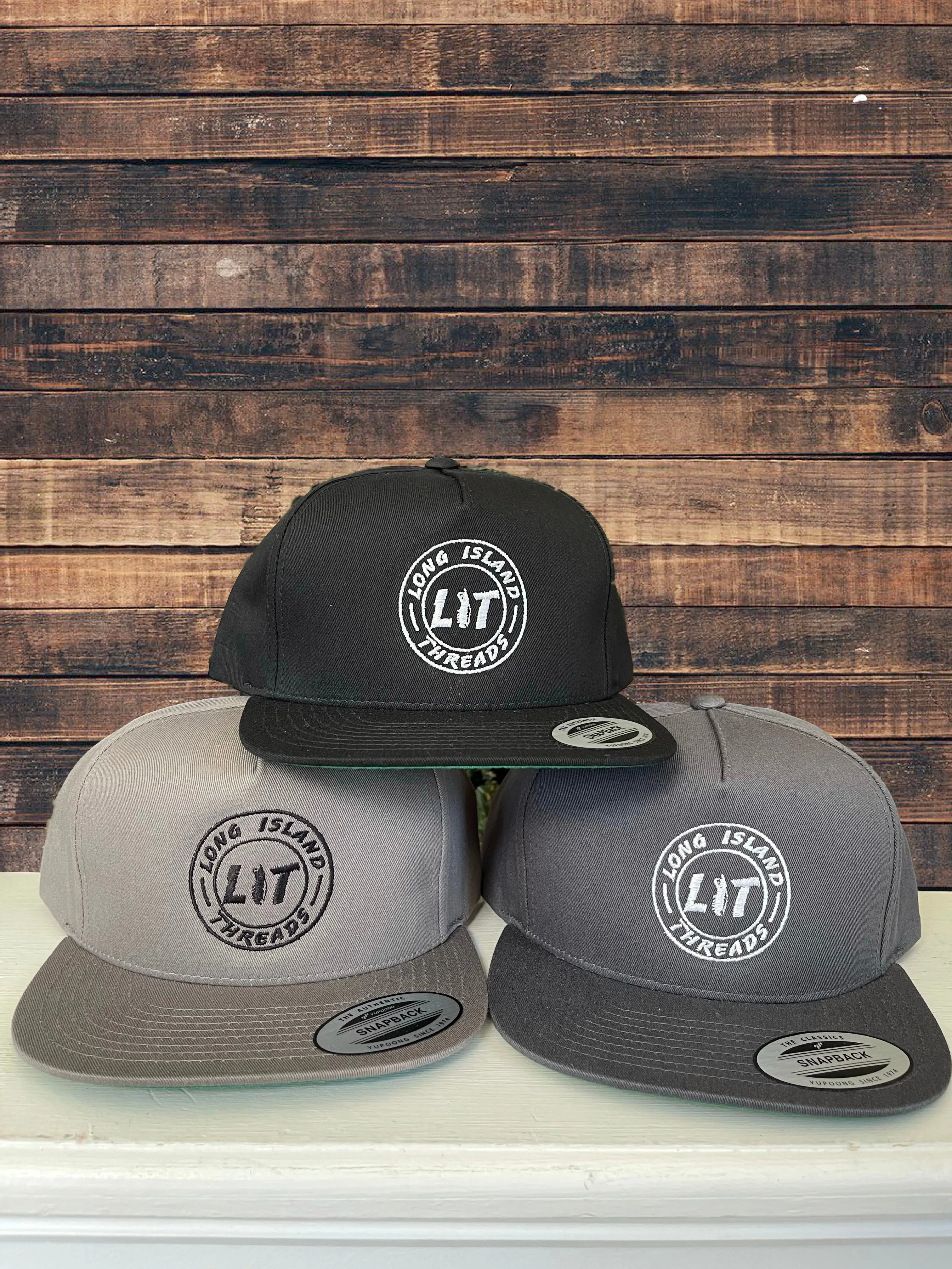 Long Island Threads Logo Snapback (Black)