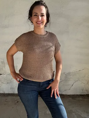 Loose Knit Sweater Top | Tan