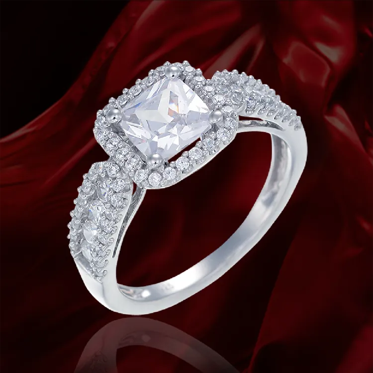 Luscious Ring with Halo Setting