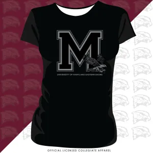 Maryland Eastern Shore | UMES | Celebrate BHM | 3D Puff Ink All Black| Ladies Tees -DK-