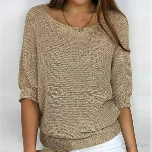 Maxie - Cozy Relaxed Knit Top