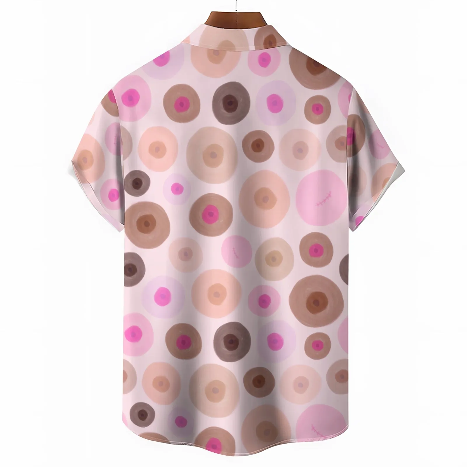 Men's Abstract Print Casual Short Sleeve Shirt 2404001265