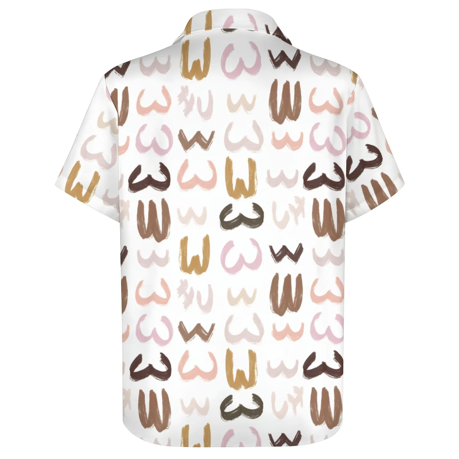 Men's Abstract Print Casual Short Sleeve Shirt 2404001295