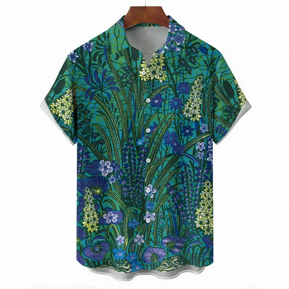 Men's Flowers Casual Short Sleeve Shirt 2403000381