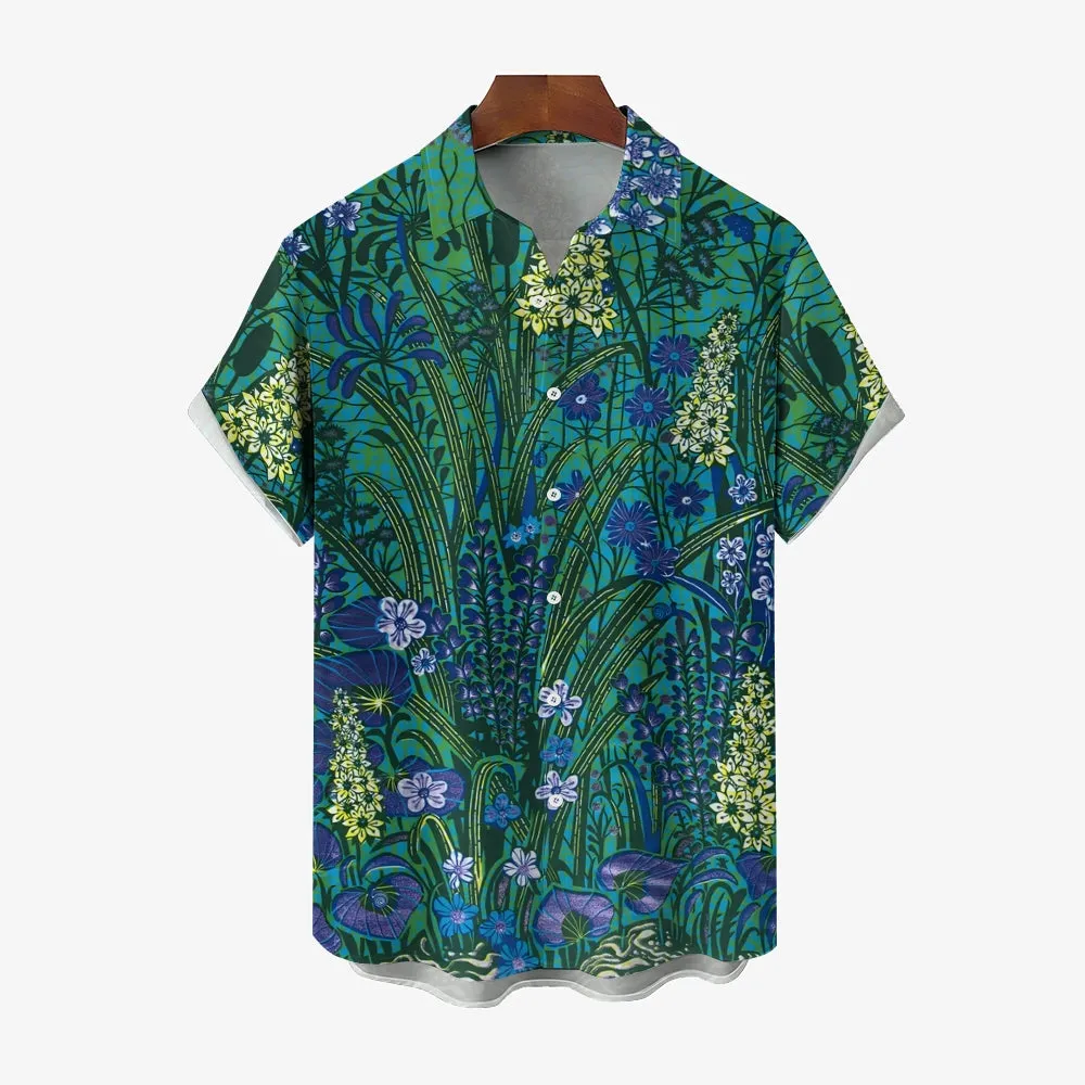 Men's Flowers Casual Short Sleeve Shirt 2403000381