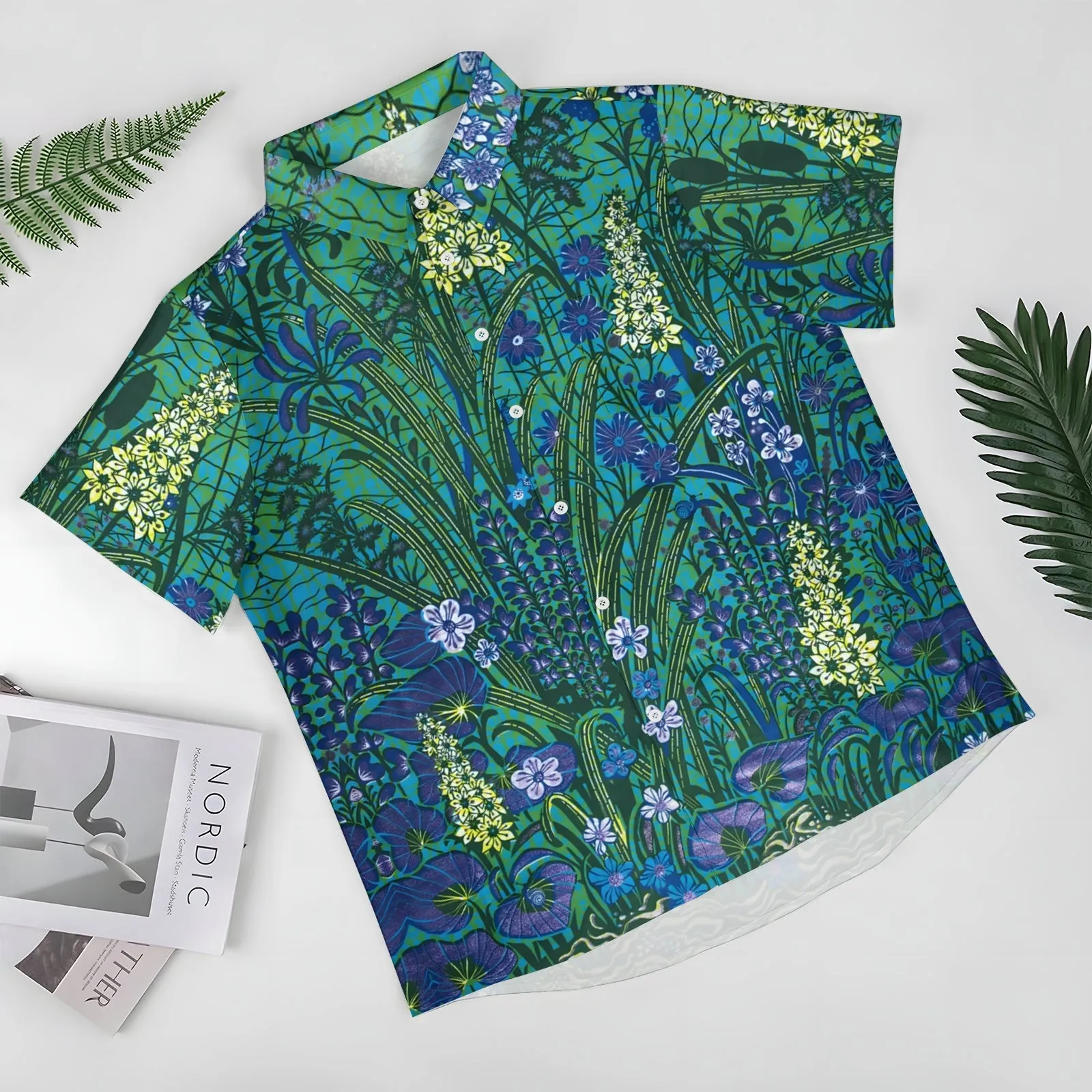 Men's Flowers Casual Short Sleeve Shirt 2403000381