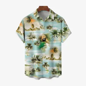 Men's Hawaiian Casual Short Sleeve Shirt 2403000576