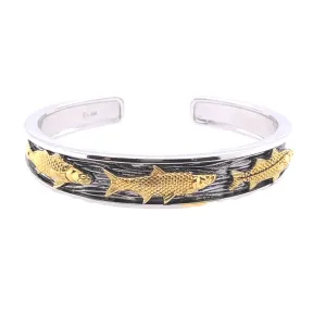 Men's Triple Catch Cuff Bracelet