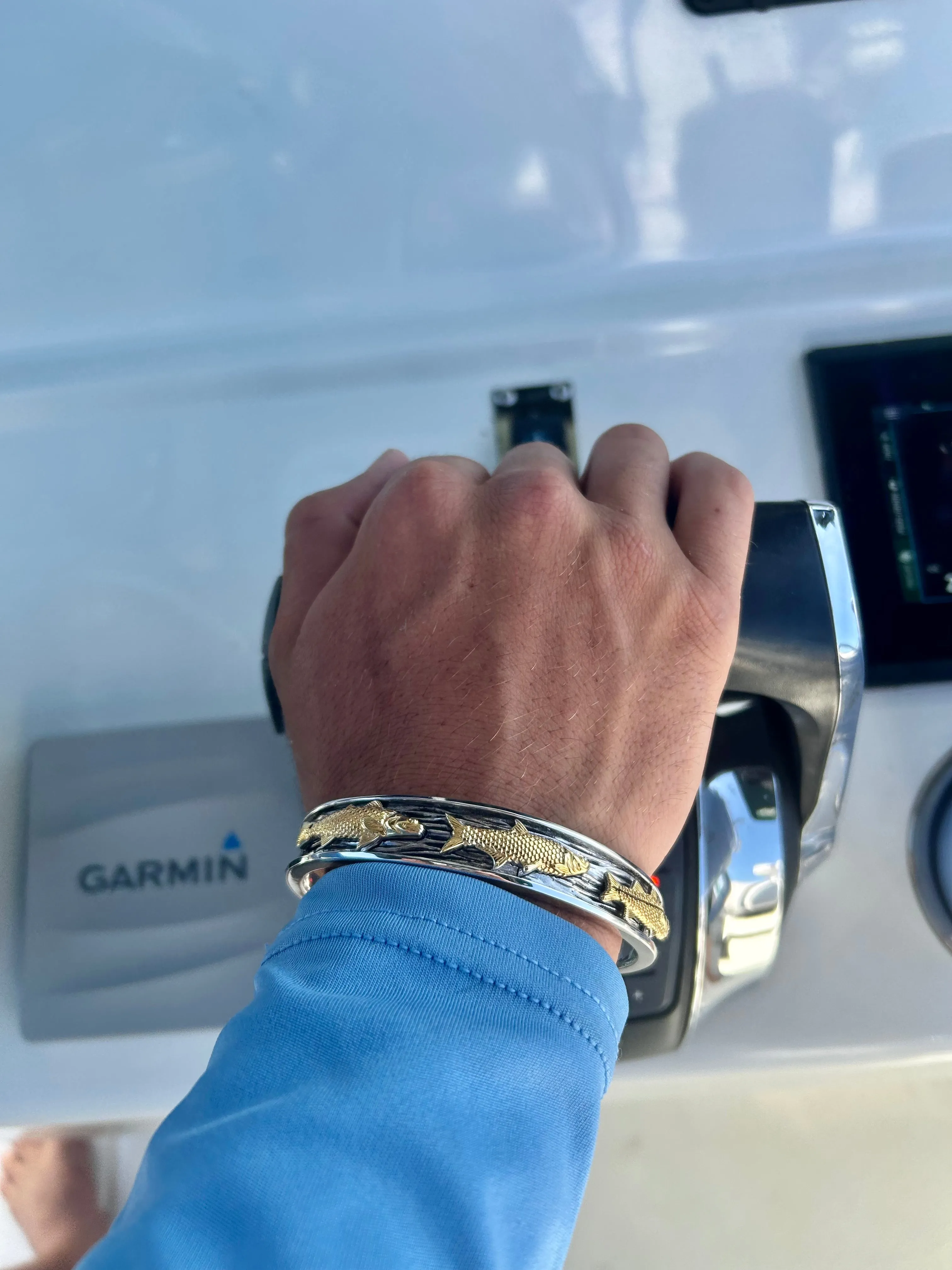 Men's Triple Catch Cuff Bracelet