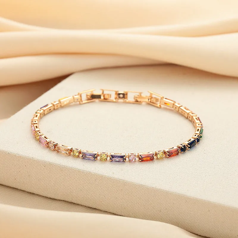 Mihmily brand-color zircon bracelet, fashionable and individual