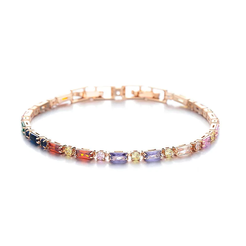 Mihmily brand-color zircon bracelet, fashionable and individual