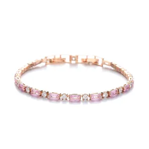 Mihmily brand-pink gemstone diamond bracelet, fashionable gauze, attracting wealth and love