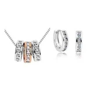 Milan Necklace and Huggie Earring Set