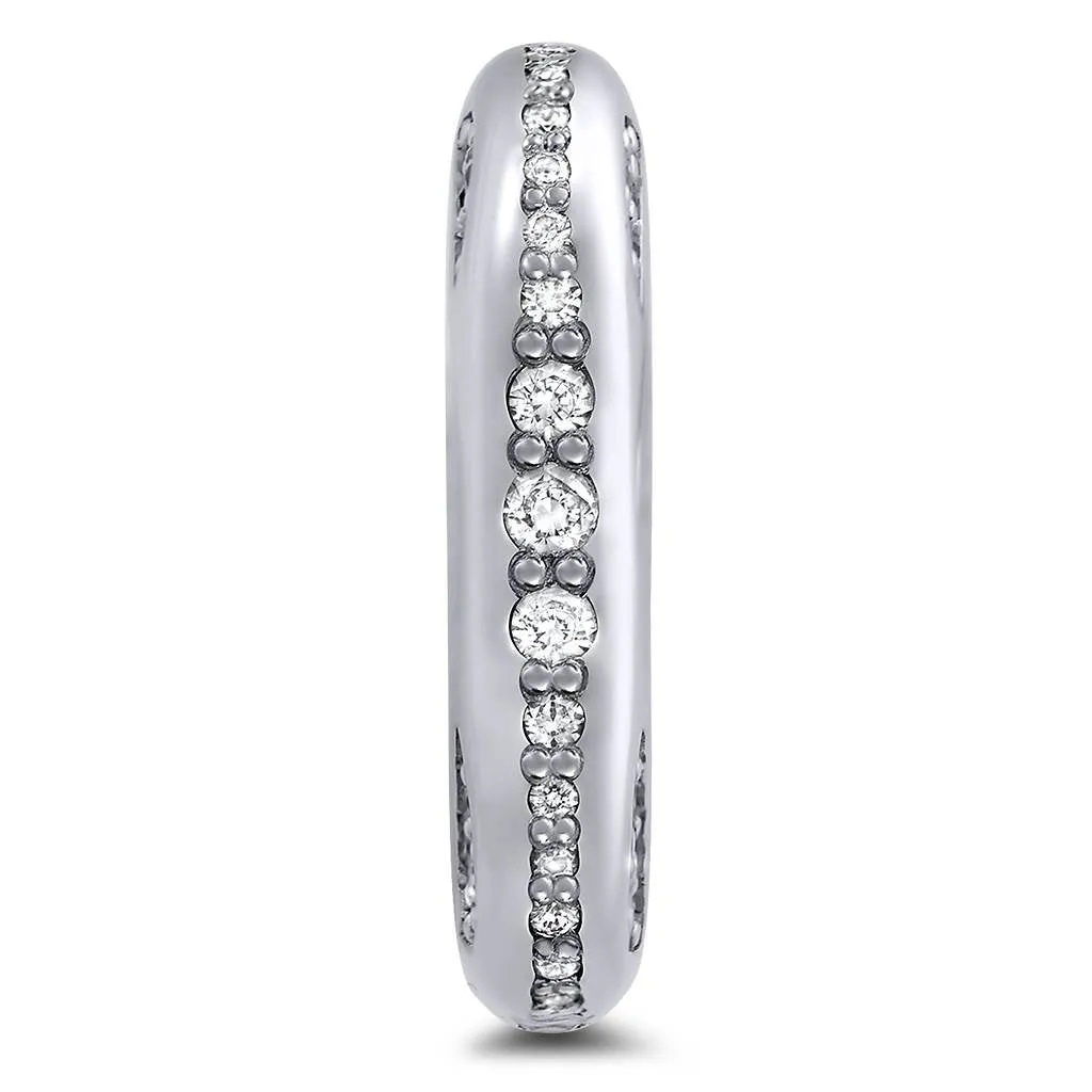 Modern Sensuality Diamond Jewel Wedding Band