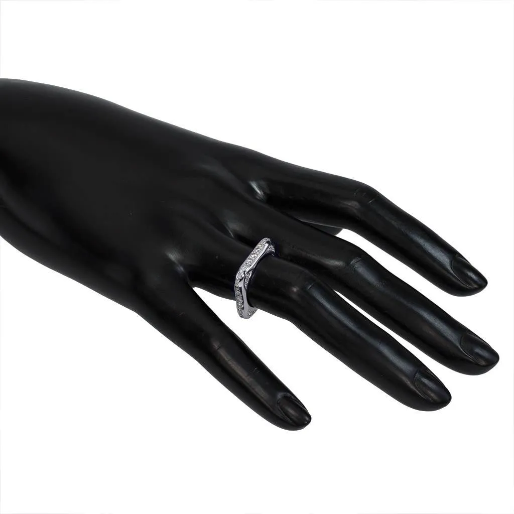 Modern Sensuality Diamond Jewel Wedding Band