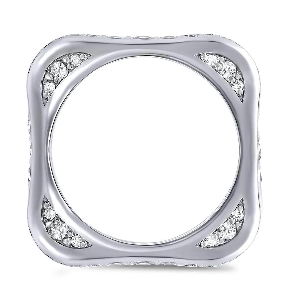 Modern Sensuality Diamond Jewel Wedding Band
