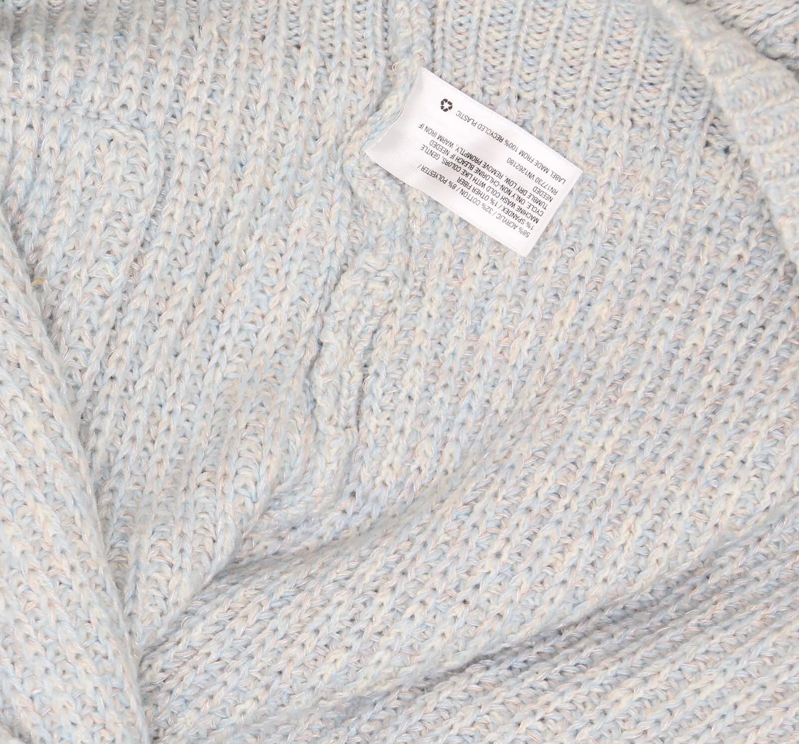 Mossimo Women's Sweater Grandpa Cardigan With Pockets Light Blue XXL