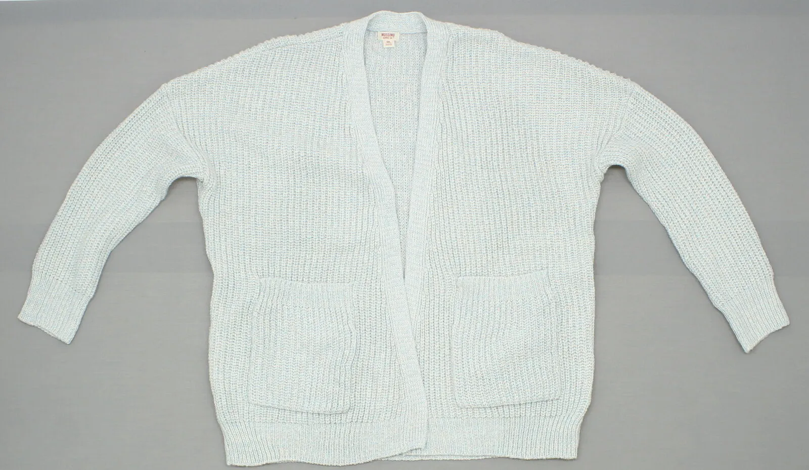 Mossimo Women's Sweater Grandpa Cardigan With Pockets Light Blue XXL