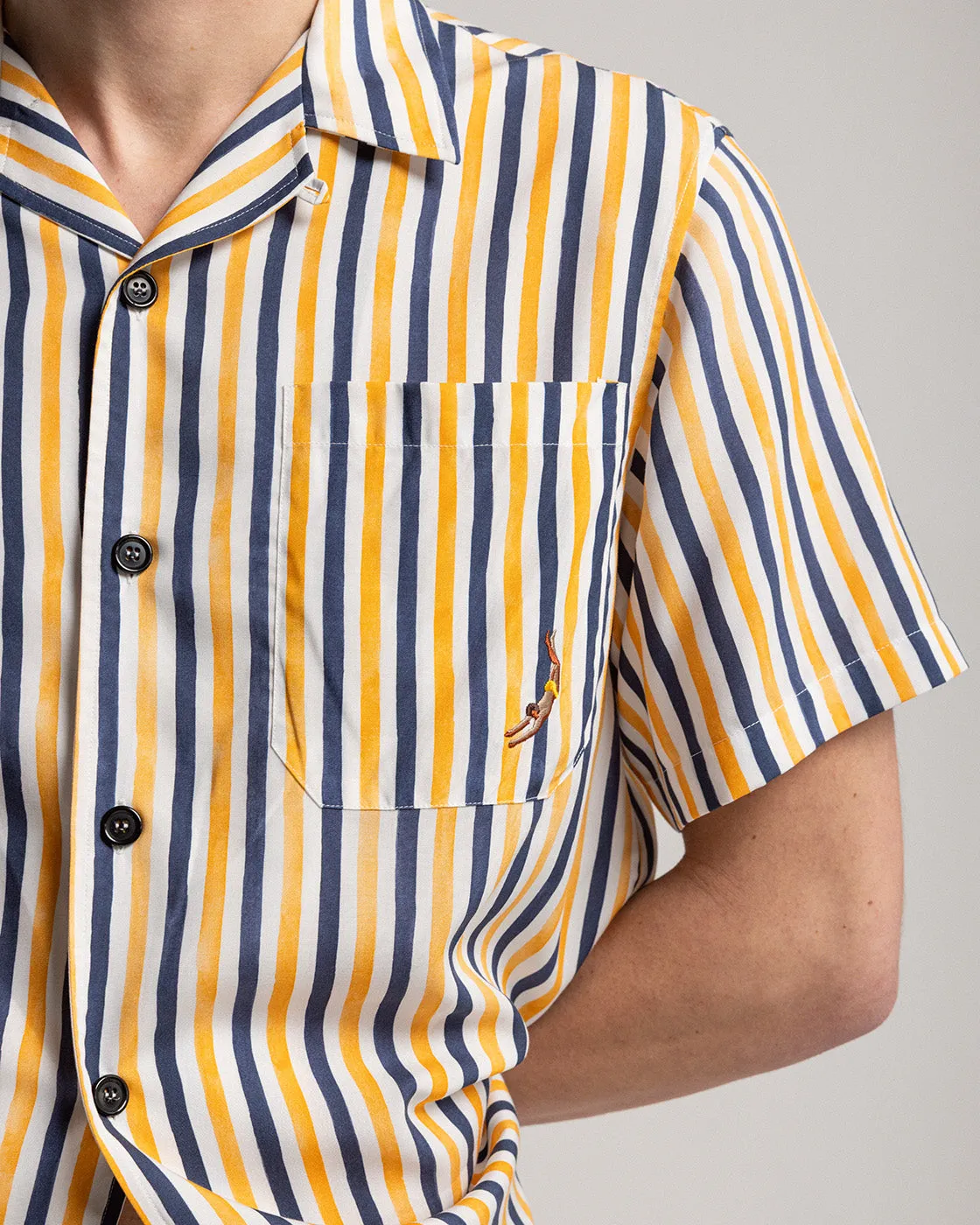 Multicolor Wave Short Sleeve Shirt