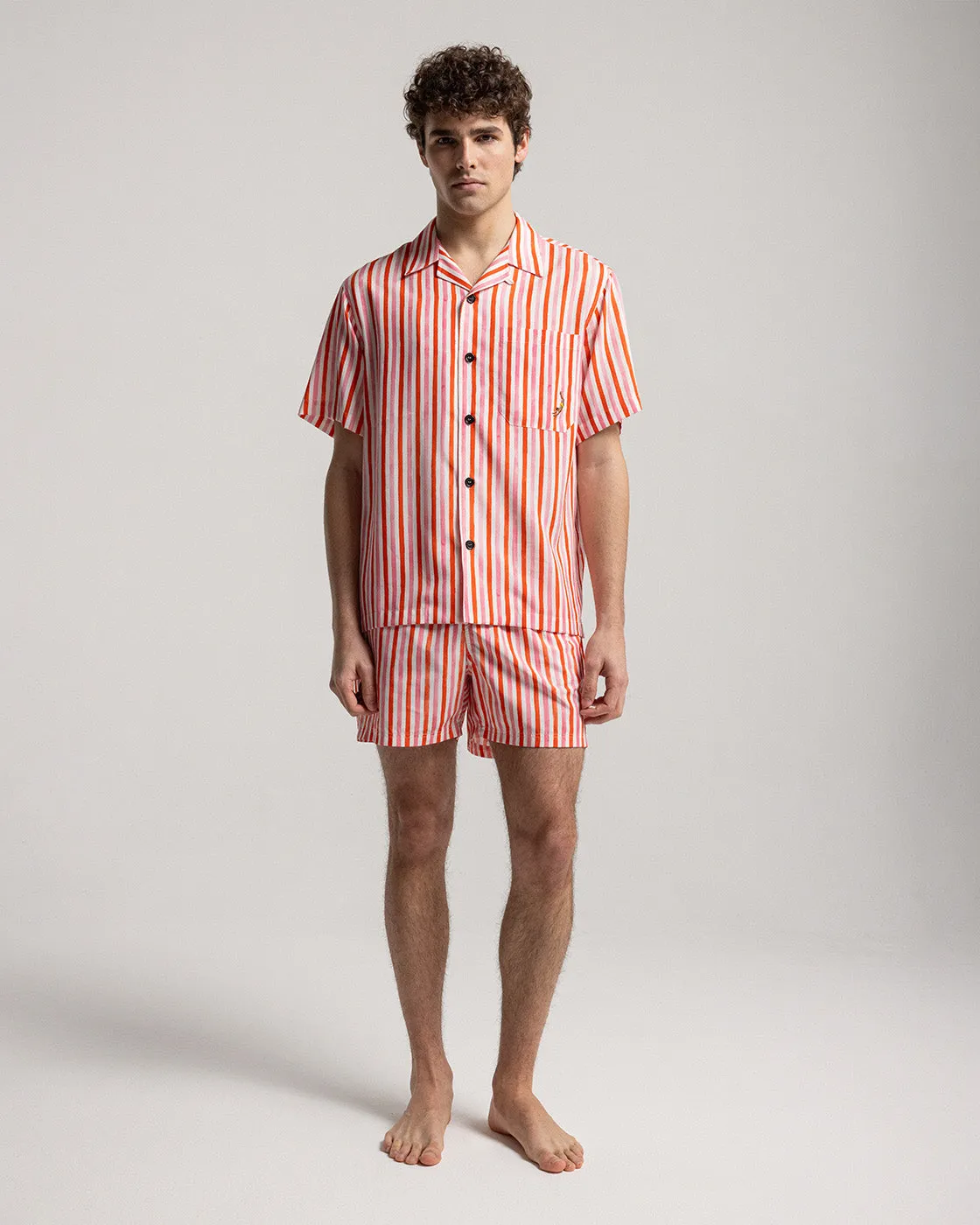 Multicolor Wave Short Sleeve Shirt