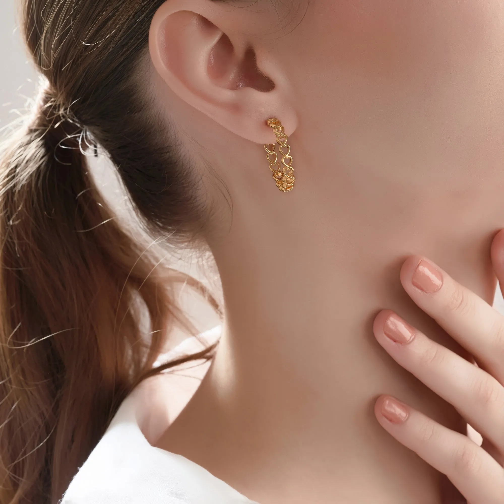 Mysha Loop of Hearts Earings