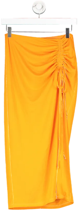 NBD Orange Tanvi Skirt UK XS