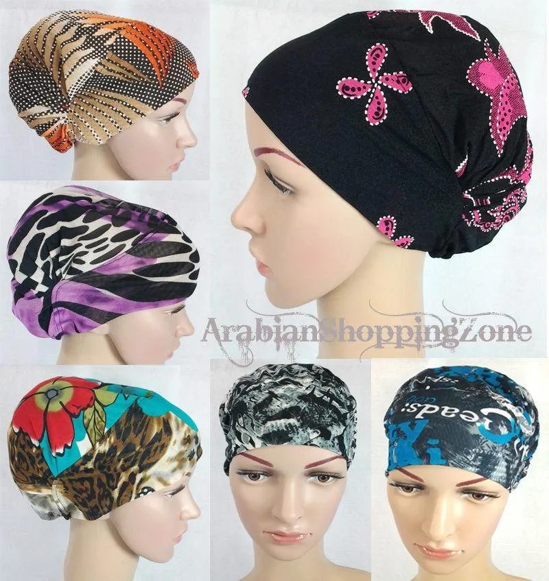 New Crystal Hemp Muslim Inner Hijab Caps Islamic Underscarf Hats Ninja Hija