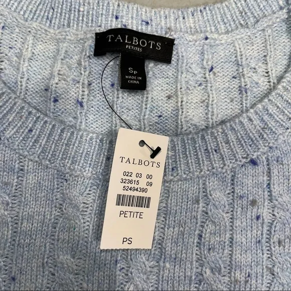 NEW Talbots Blue Sweater