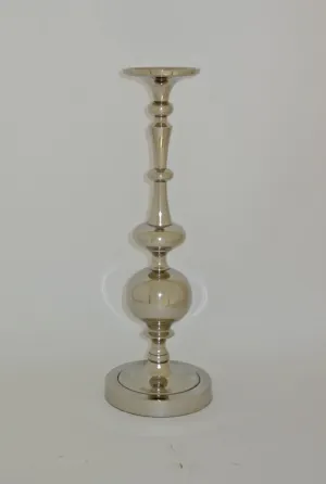 Nickel Pillar or Taper Candle Holder
