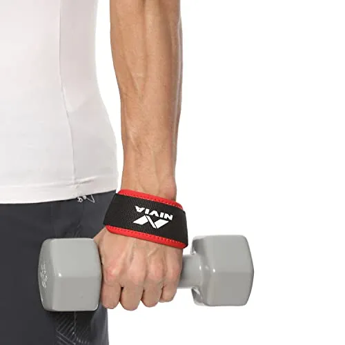 NIVIA Weight Lifting Wrist Support (Pack of 2) Wrist Support (Black)