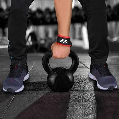 NIVIA Weight Lifting Wrist Support (Pack of 2) Wrist Support (Black)